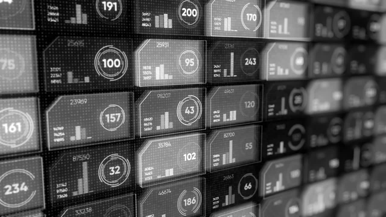 tablero de instrumentos digitales abstractos