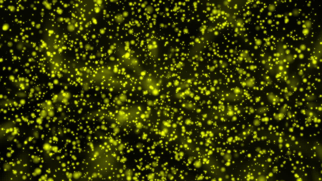 추상 금 입자, 반짝이, 보케, 먼지 4k