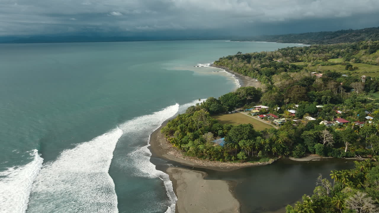 vibrant harmony of nature and community on the Costa Rican coast.