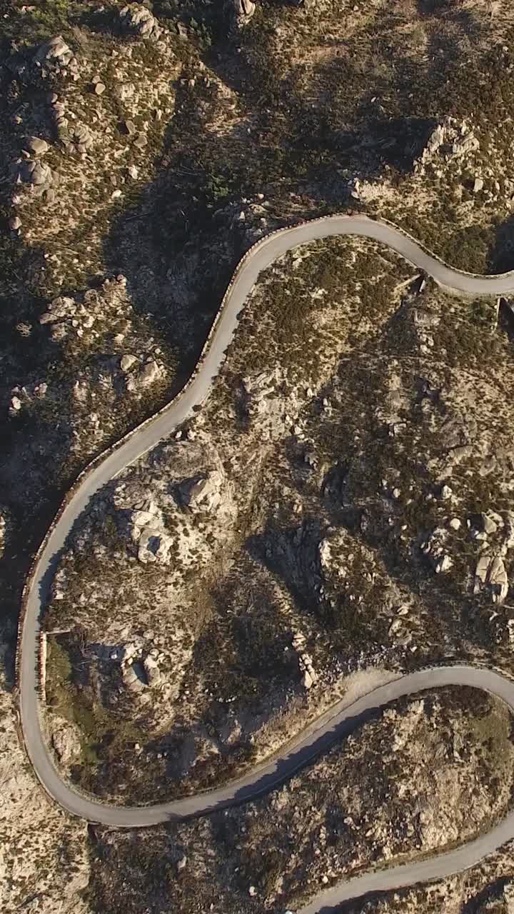 Winding Mountain Road in Portugal
