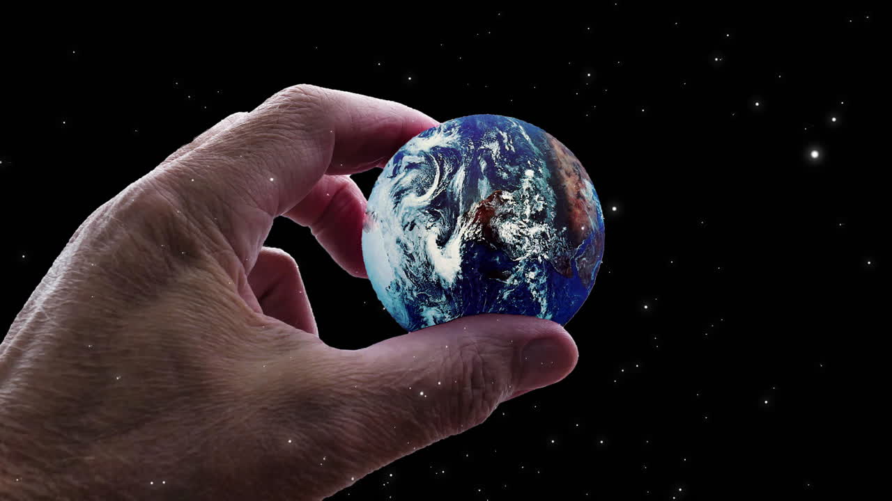 video del universo o sobrevuelo aéreo