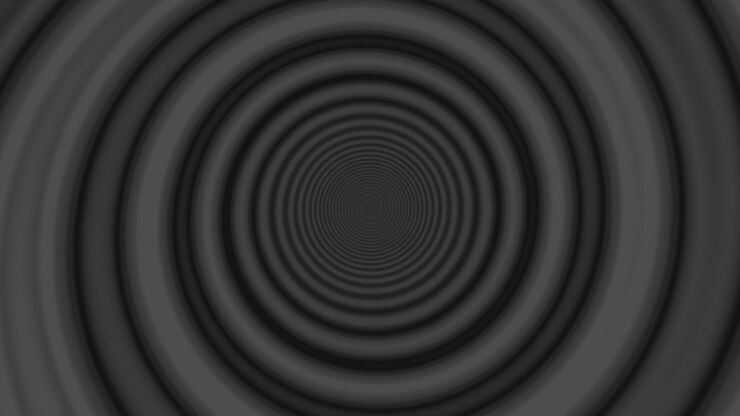 Animação Abstrata de Túnel Espiral Giratório Cinza Escuro