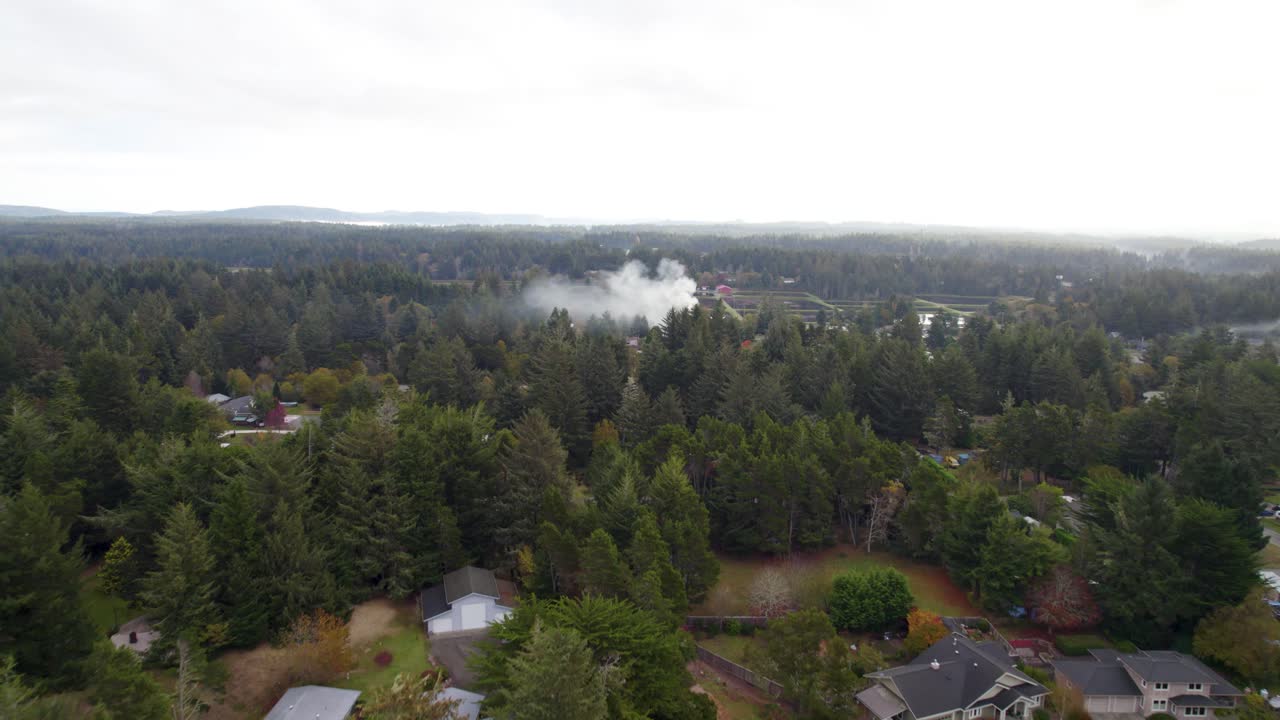 toma aérea de drones de 4k con vistas a bandon, oregon
