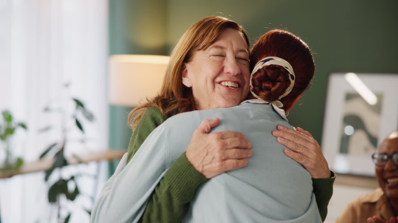 Women sharing a heartfelt hug