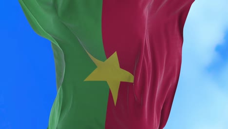 el bucle sin costuras de la bandera de burkina faso.