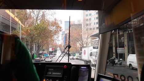 tram journey through melbourne's city streets