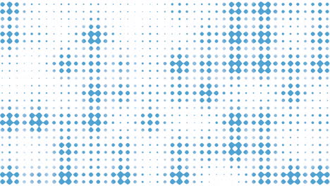 Symmetrical-blue-and-white-dot-grid-pattern