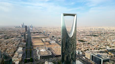 kingdom centre commercial skyscraper and retail shopping mall in riyadh