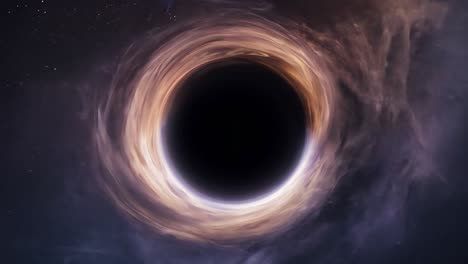 a black hole in space