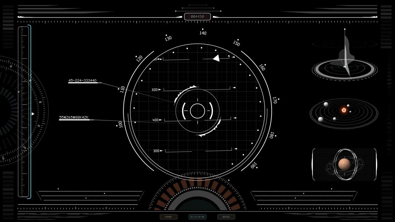 hud 디스플레이 우주선 스크린