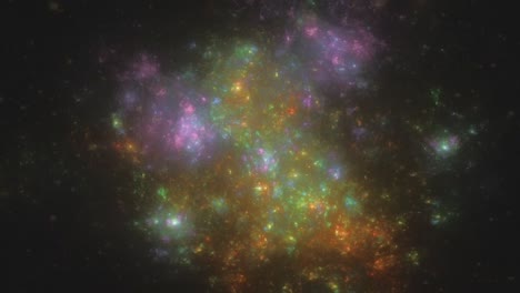 galactic space dust endless loop with dark background and vibrant colors