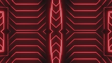 red neon geometric pattern background