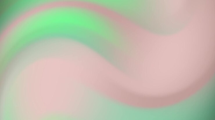 Soft Flowing Pastel Green and Pink Gradient Background