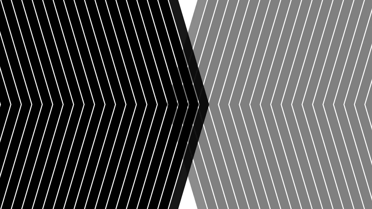 Dynamic Abstract Geometric Chevron Pattern Expanding in Black and White