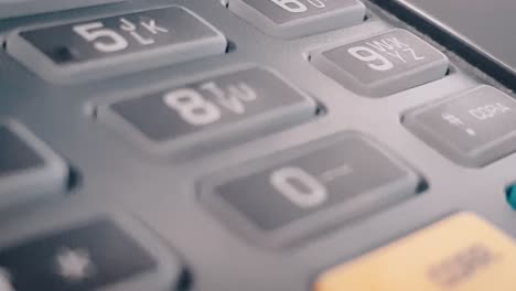 Macro-closeup-review-of-the-pos-terminal-and-pin-pad-numbers