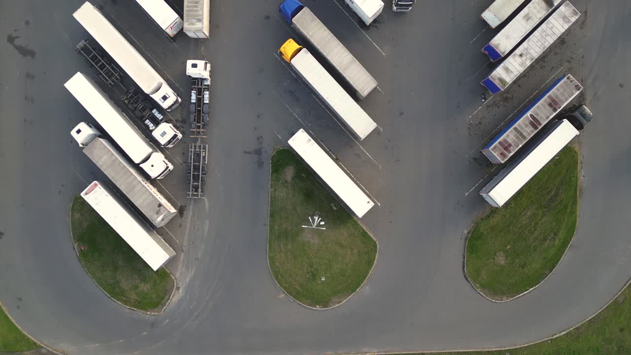 vista aérea del almacén de mercancías