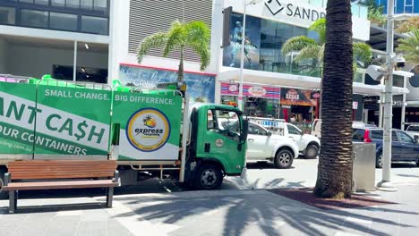 truck navigating busy street in gold coast