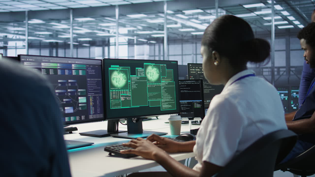 Cybersecurity Team Responding to a System Breach