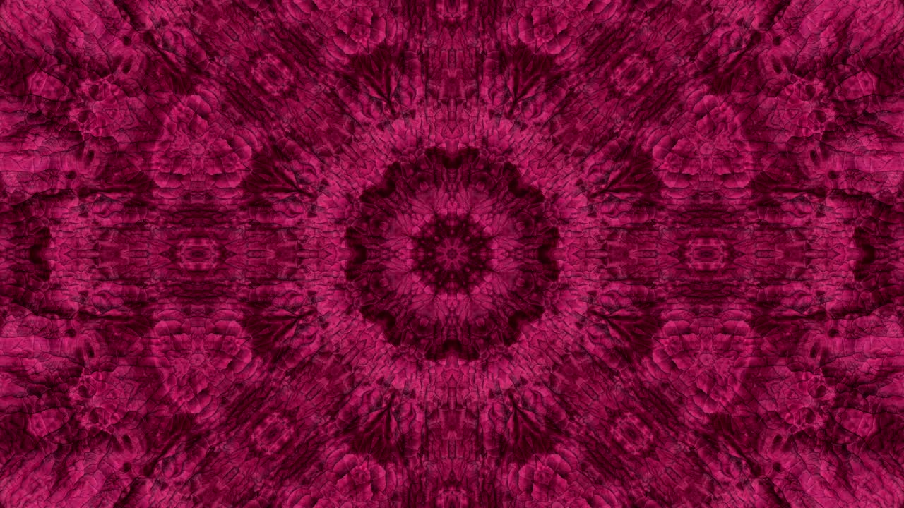 Sfondo decorativo astratto ornato in loop. Caleidoscopio 3D o mandala.