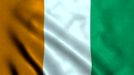 4k seamless loopable flag of côte d'ivoire