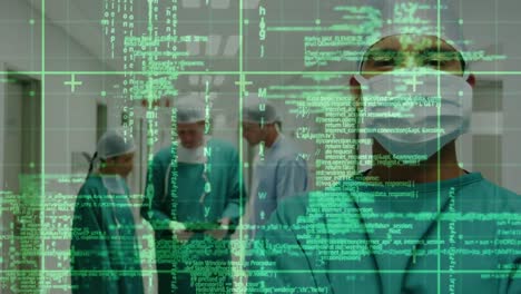 Animation-of-data-processing-over-diverse-male-and-female-surgeons