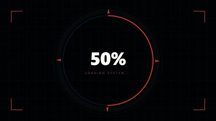Digital Loading Progress Bar with Percentage Counter