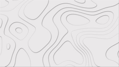abstract paper cut animation. background with multi-layered 3d relief curves. floating geometric shapes of liquid. looped motion graphics.