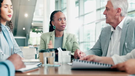 Gente-De-Negocios,-Trabajo-En-Equipo-Y-Grupo-En-Una-Reunión