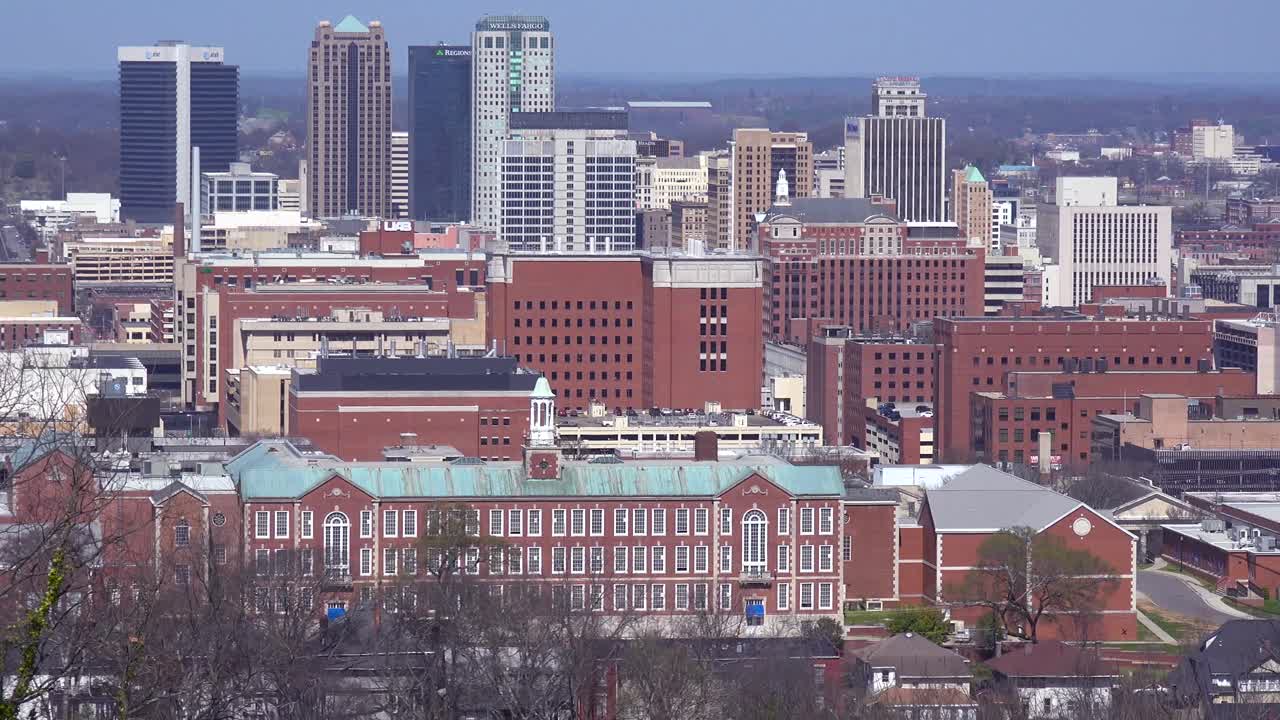 다운타운 버밍엄 앨라배마 3의 스카이라인 설정 샷