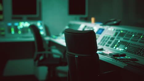 empty power plant control room