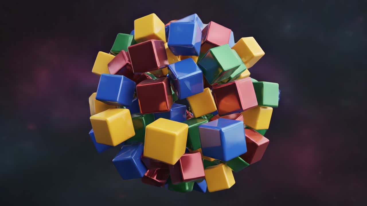 Colorful Cubes Tunnel