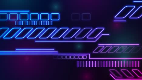 blue purple glowing neon abstract technology motion background
