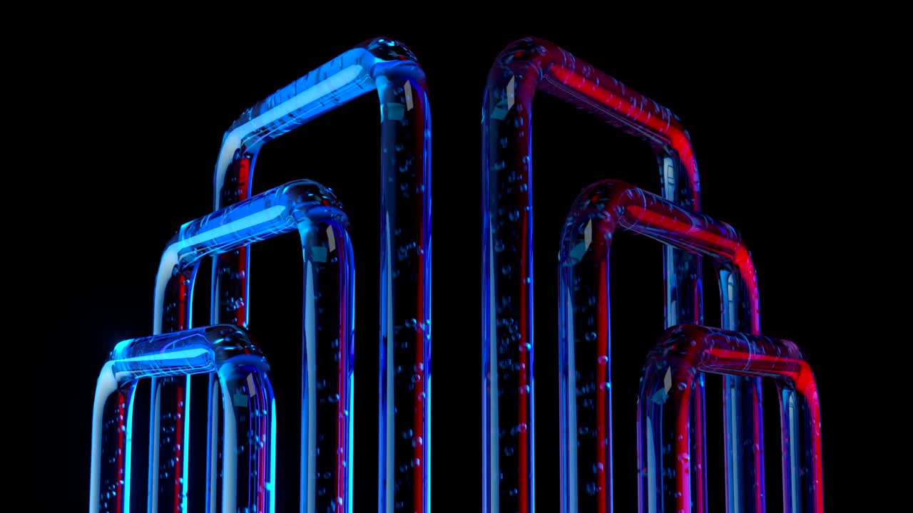 추상적인 반이는 파이프