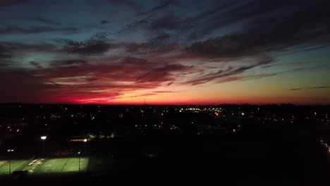 4k-Drone-footage-of-a-colorful-sunset