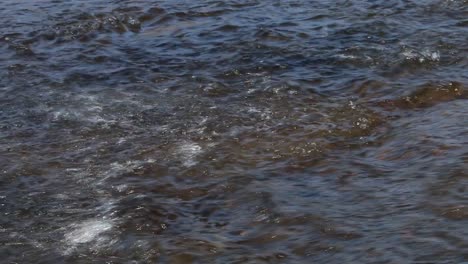 viento fuerte soplando a través de un río.