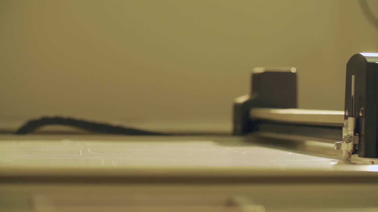 드로잉 머신 제작 모델. 클로즈업 샷