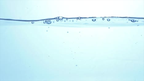 close up water in slow motion