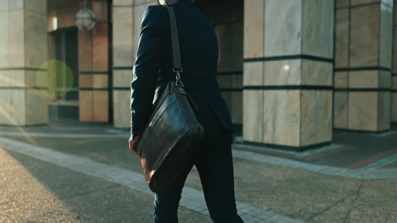 Rush, running and businessman with briefcase