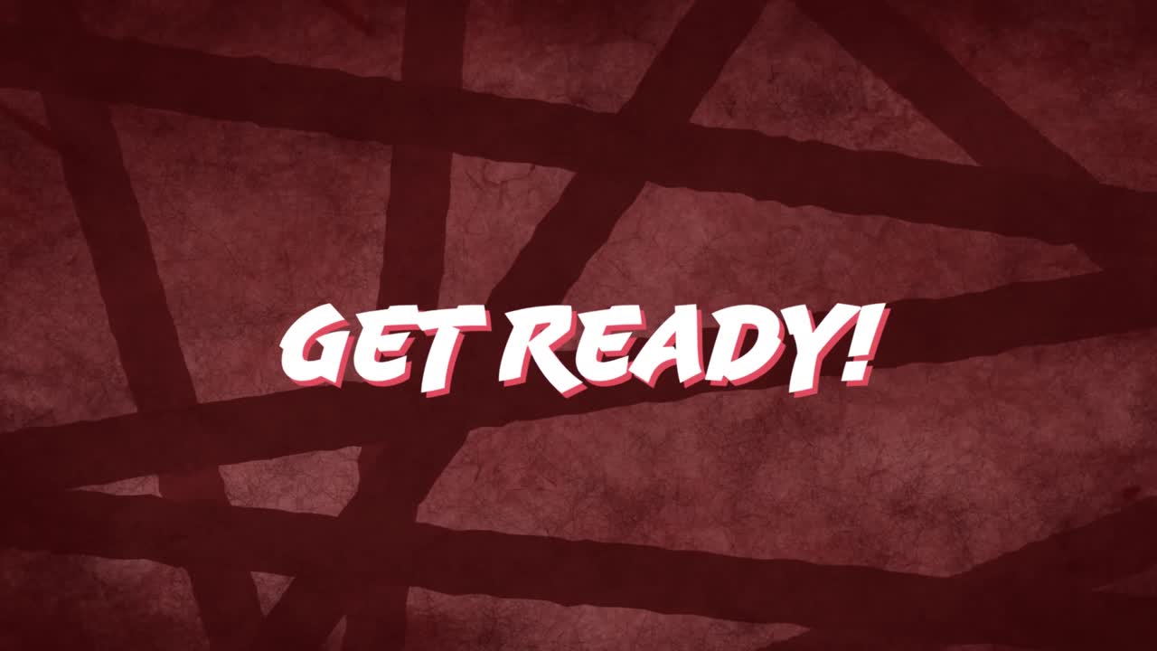 빨간 바탕의 줄무 ⁇ 에 맞춰 텍스트를 준비하세요.