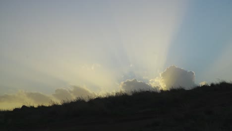 concept of balance and harmony seen in the sun rays during sunset