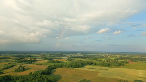 aerial view of the natural landscape of the masuria region