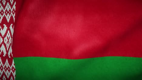 flag of belarus waving in the wind