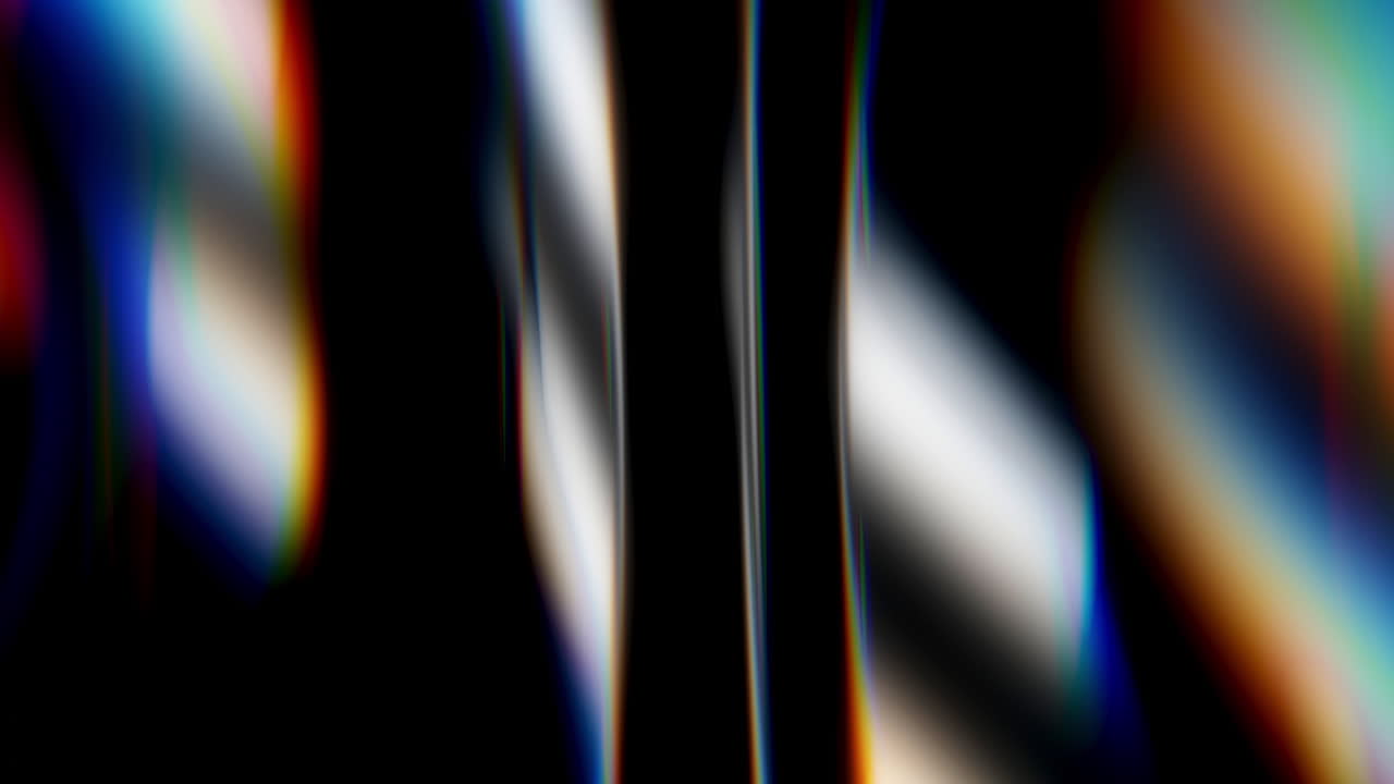 Efecto abstracto de dispersión de luz de arco iris para usar como superposición de video, resplandor o mejora de destello de lente.