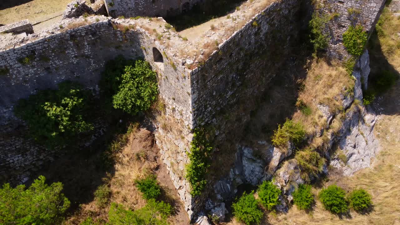 Vista aerea di un castello