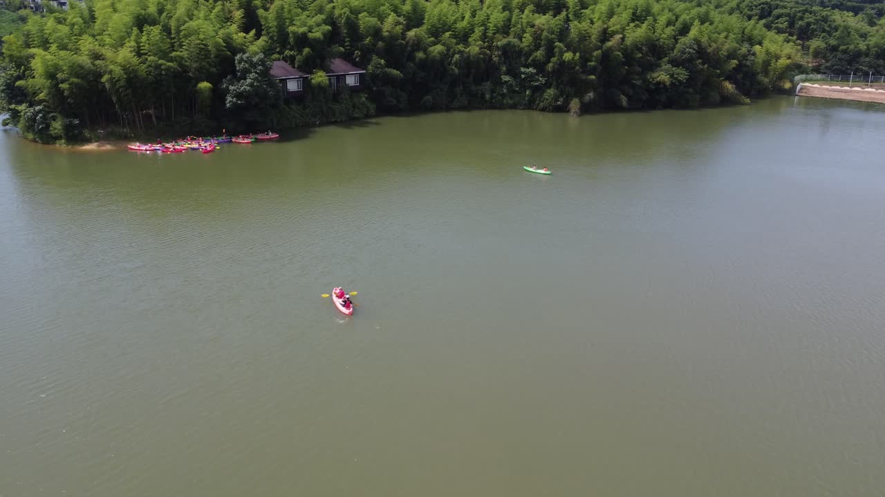 Kayaking on a serene lake