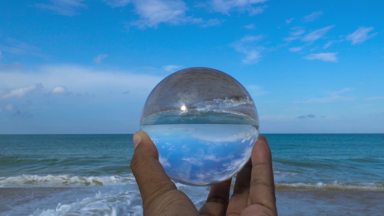 ondas en la bola de cristal