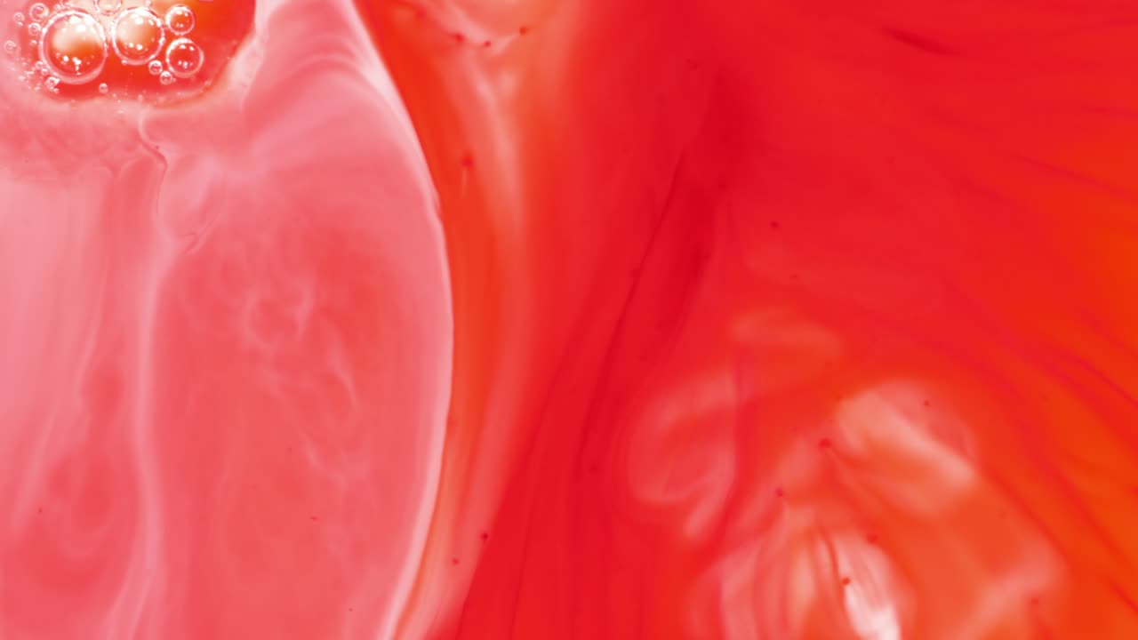 추상적인 빨간색과 분홍색 액체 예술