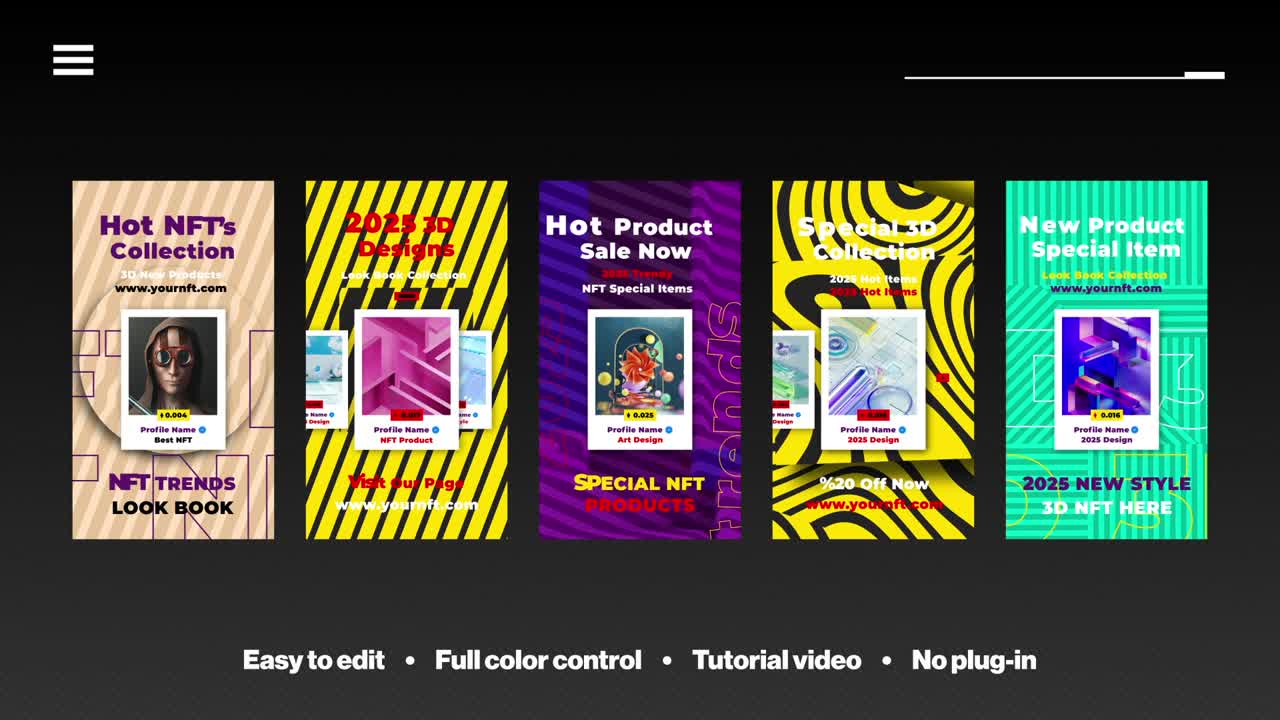 Crypto Token Social Reels - Customizable editable video template