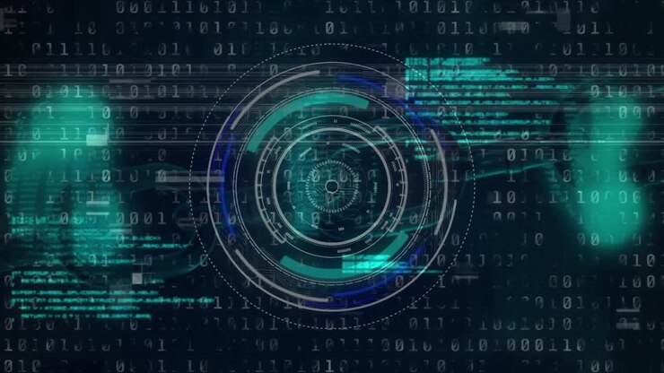Animation of data processing over scope scanning