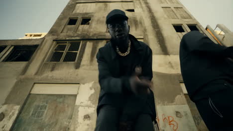 hip hop artists in urban decay setting